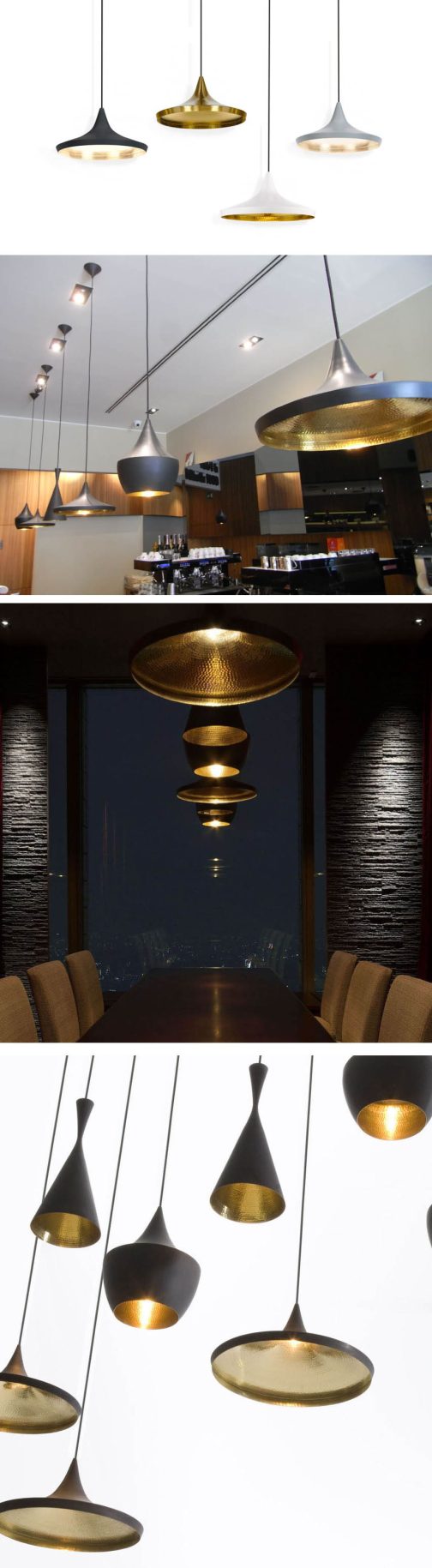 Beat Wide LED Pendant Light from Tom Dixon