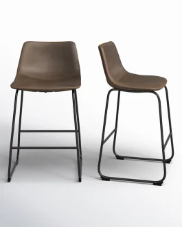 Nia Vegan Leather Bar & Counter Stool (Set of 2)