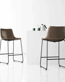 Nia Vegan Leather Bar & Counter Stool (Set of 2)