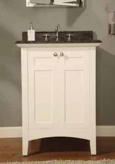 Empire Industries Biltmore Collection 24 Inch Contemporary Shaker Style Vanity with 2 Cabinet Doors