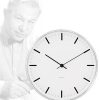 11.41" Arne Jacobsen  City Hall Wall Clock with Lines