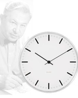 11.41″ Arne Jacobsen  City Hall Wall Clock with Lines