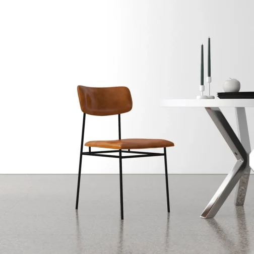 Turin Leather Dining Chair (Set of 2) - Image 2