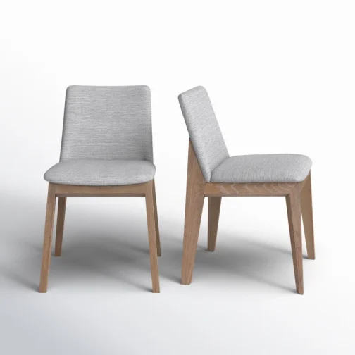 Anrey Solid Wood Upholstered Dining Chair (Set of 2)