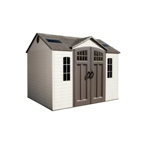 Lifetime 10×8 Plastic Garden Storage Shed W/ Floor