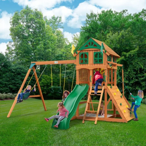 Gorilla Playsets Outing w/ Monkey Bars Swing Set