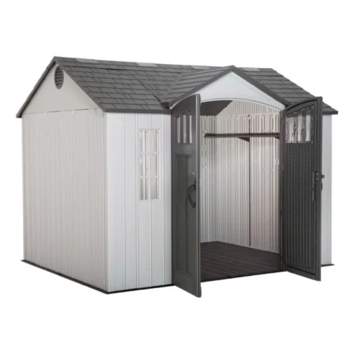 Lifetime 10×8 Plastic Side Entry Shed Kit W/ Floor & Windows - Image 7