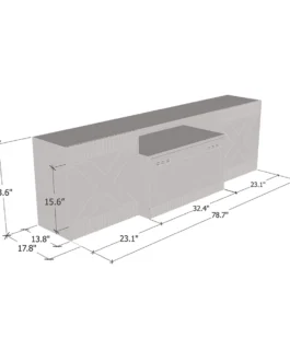 Excelente WH-01 Fireplace TV Stand