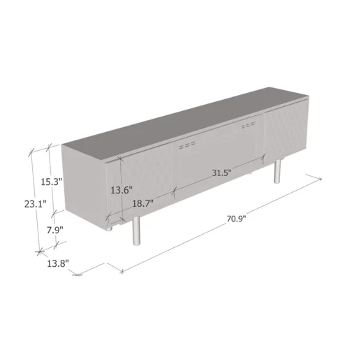 Karp BL-EF Fireplace TV Stand - Image 2