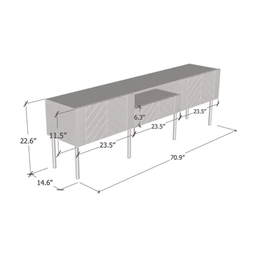 Leaf 01 TV Stand - Image 2