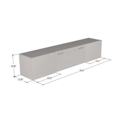 Baja BL-EF Floating Fireplace TV Stand - Image 2