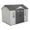 Lifetime 10×8 Plastic Side Entry Shed Kit W/ Floor & Windows