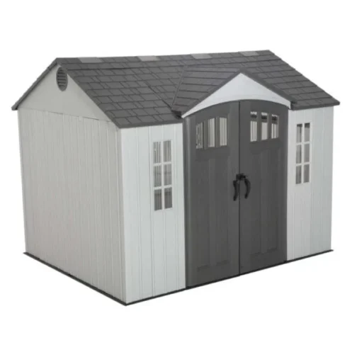 Lifetime 10×8 Plastic Side Entry Shed Kit W/ Floor & Windows