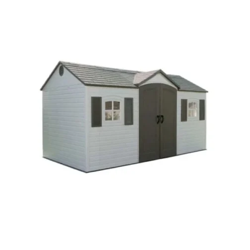 Lifetime 15×8 Plastic Garden Storage Shed Kit W/ Floor - Image 3