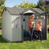 Lifetime 10×8 Plastic Side Entry Shed Kit W/ Floor & Windows - Image 3