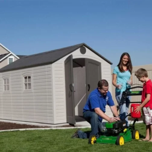 Lifetime 8×12.5 Plastic Storage Shed Kit W/ Floor - Image 5