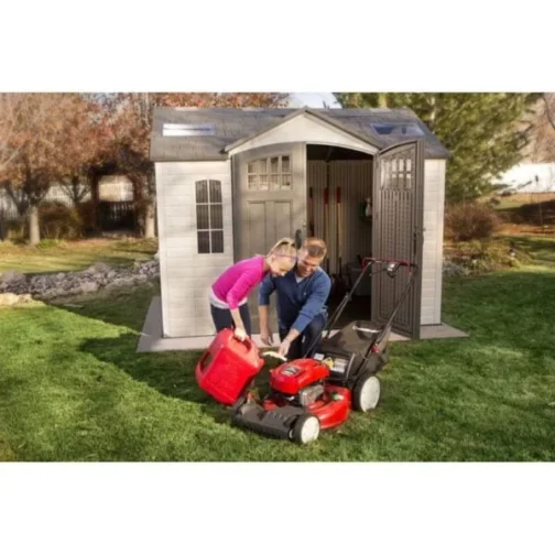 Lifetime 10×8 Plastic Garden Storage Shed W/ Floor - Image 4
