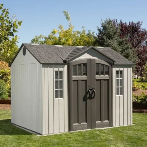 Lifetime 10×8 Plastic Side Entry Shed Kit W/ Floor & Windows - Image 4