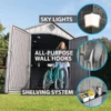Lifetime 8 X 15 Outdoor Storage Shed - Image 3