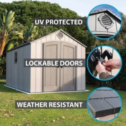 Lifetime 8 X 15 Outdoor Storage Shed - Image 4