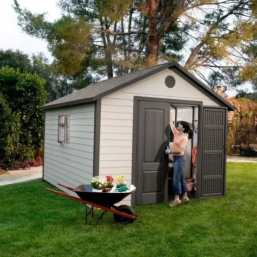 Lifetime 11×13 Outdoor Storage Shed Kit W/ Floor - Image 4