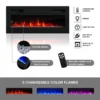 Lima BL-EF Floating Fireplace TV Stand - Image 2