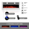 Excelente WH-01 Fireplace TV Stand - Image 3