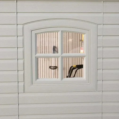Lifetime 8×7.5 Plastic Outdoor Storage Shed Kit W/ Floor - Image 7