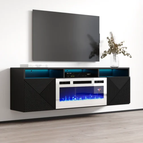 Giza WH-EF Floating Fireplace TV Stand - Image 3