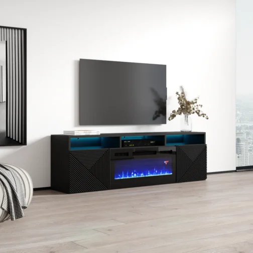 Giza BL-EF Floating Fireplace TV Stand - Image 7