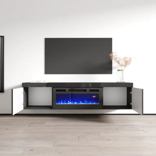 Knoxville BL-EF Floating Fireplace TV Stand - Image 3