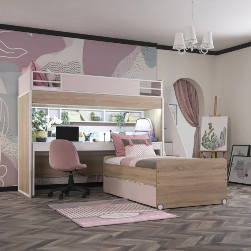 New City Loft Bed for Girls (Without Desk) - Image 3