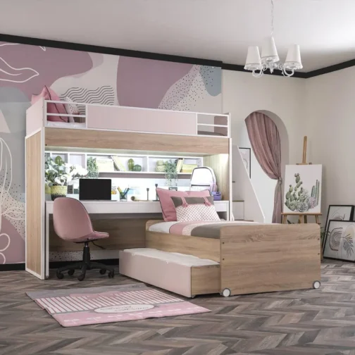 New City Loft Bed for Girls (Without Desk) - Image 5