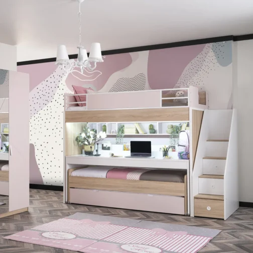New City Loft Bed for Girls (Without Desk) - Image 6