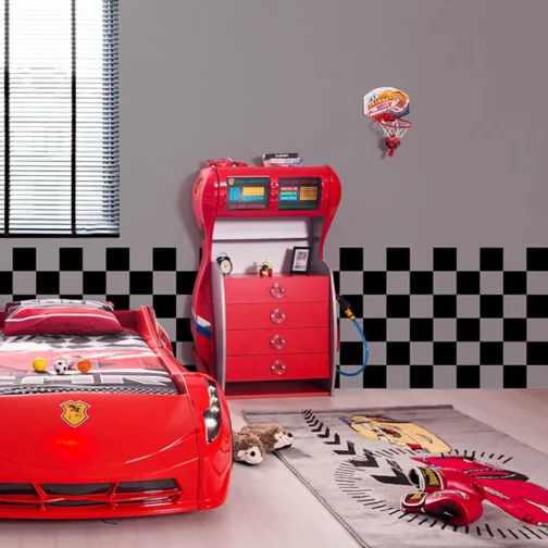 Red Gas Pump Dresser for Kids - Image 2