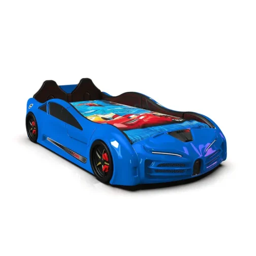 SPEEDY Race Car Bed for Kids w/LED Lights & Sounds Effects - Image 2