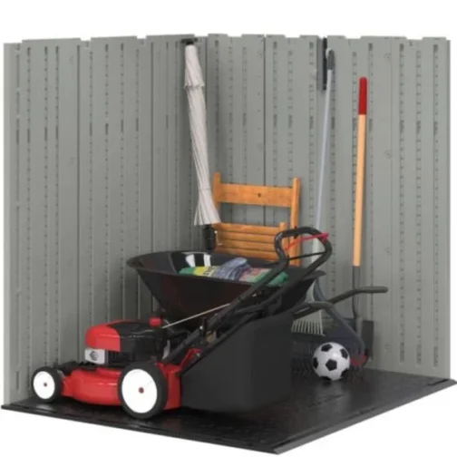 Suncast Everett® 6 ft. x 5 ft. Storage Shed – Dove Gray - Image 4