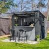 8 ft. x 7 ft. Cabana Entertainment Shed - Image 3