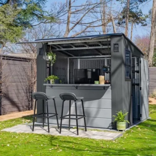 8 ft. x 7 ft. Cabana Entertainment Shed - Image 3