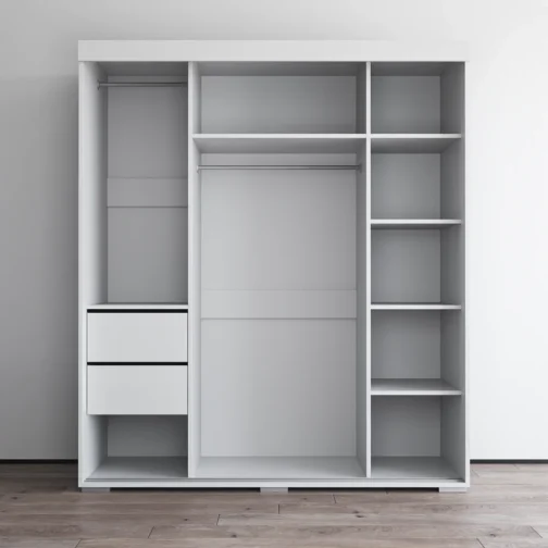 Aria 3D Wardrobe with Mirror - Image 5