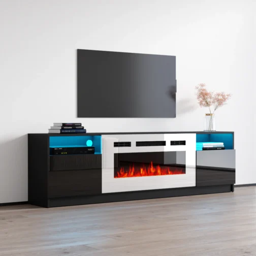 York WH02 Fireplace TV Stand - Image 3