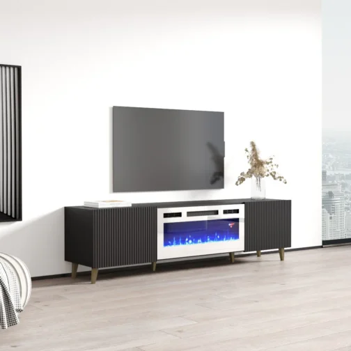 Pafos WH-EF Fireplace TV Stand - Image 4