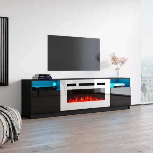 York WH02 Fireplace TV Stand - Image 4
