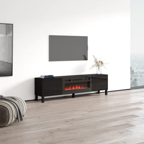 Rustico BL-01 Fireplace TV Stand - Image 4