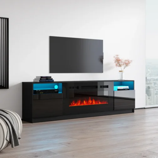 York 02 Fireplace TV Stand - Image 5