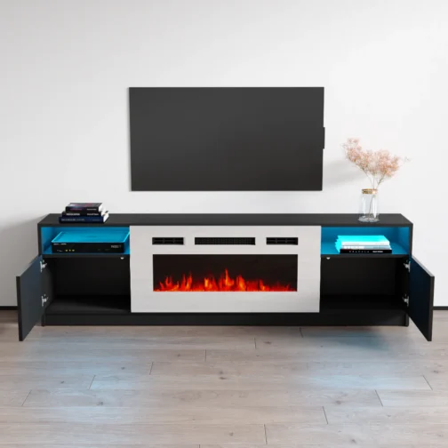 York WH02 Fireplace TV Stand - Image 5