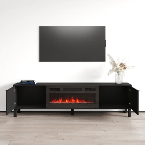 Rustico BL-01 Fireplace TV Stand - Image 5