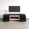 Bono 01 WH-EF Fireplace TV Stand - Image 6