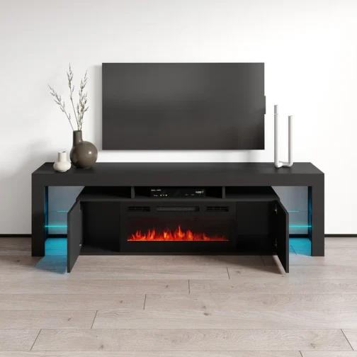 Soleo BL-EF Fireplace TV Stand - Image 6