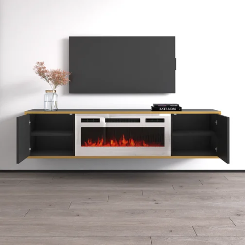 Goldie WH-EF Floating Fireplace TV Stand - Image 3